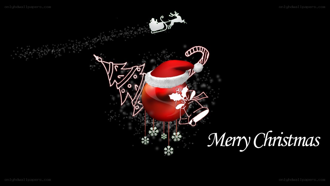 Merry Christmas festive scene