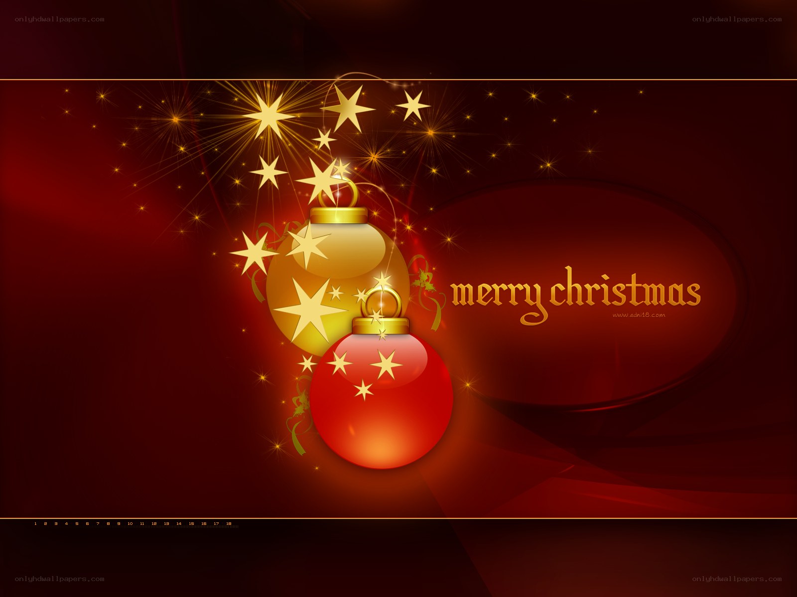 Merry Christmas festive wallpaper