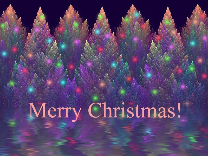 Merry Christmas forest