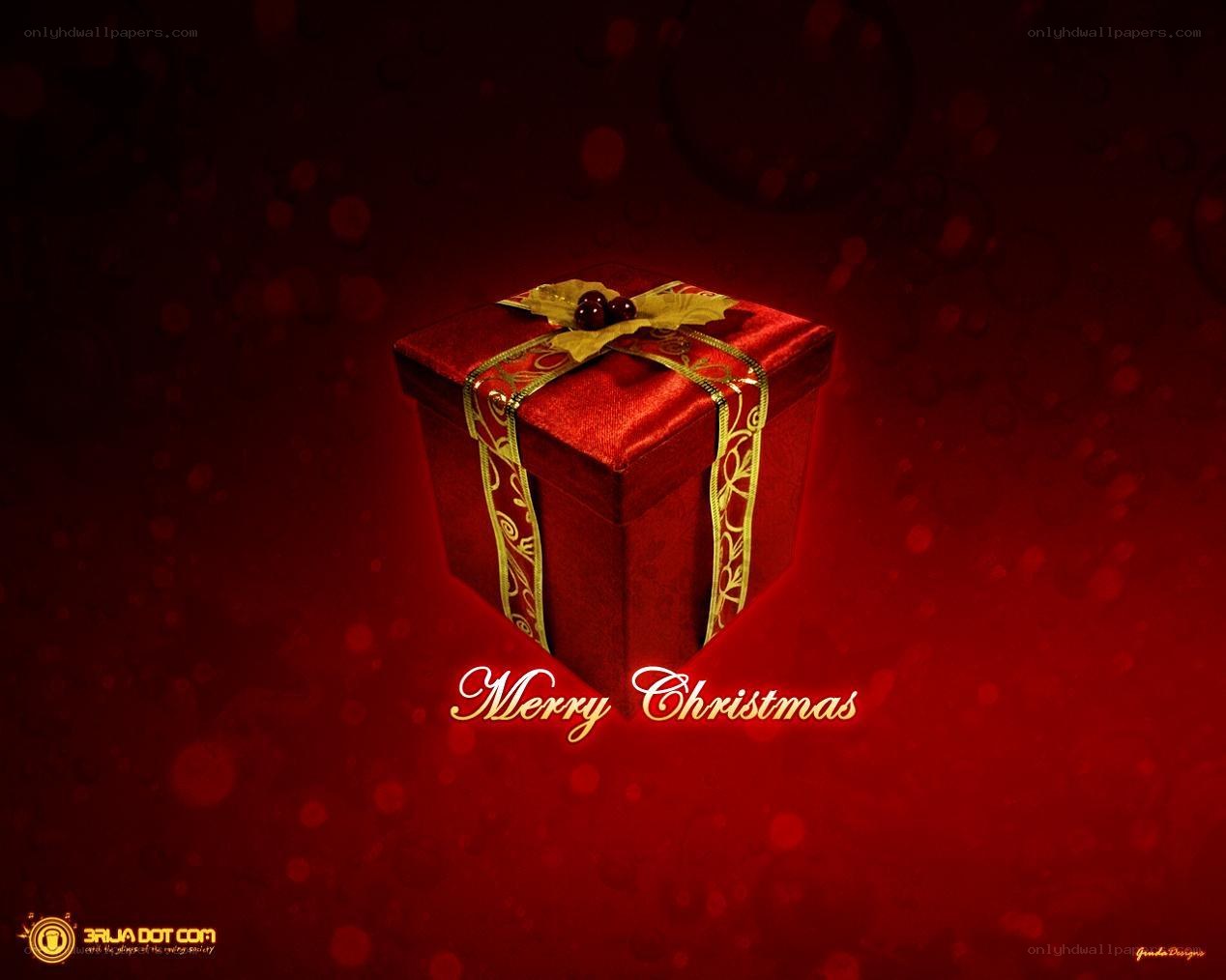 Merry Christmas gift box
