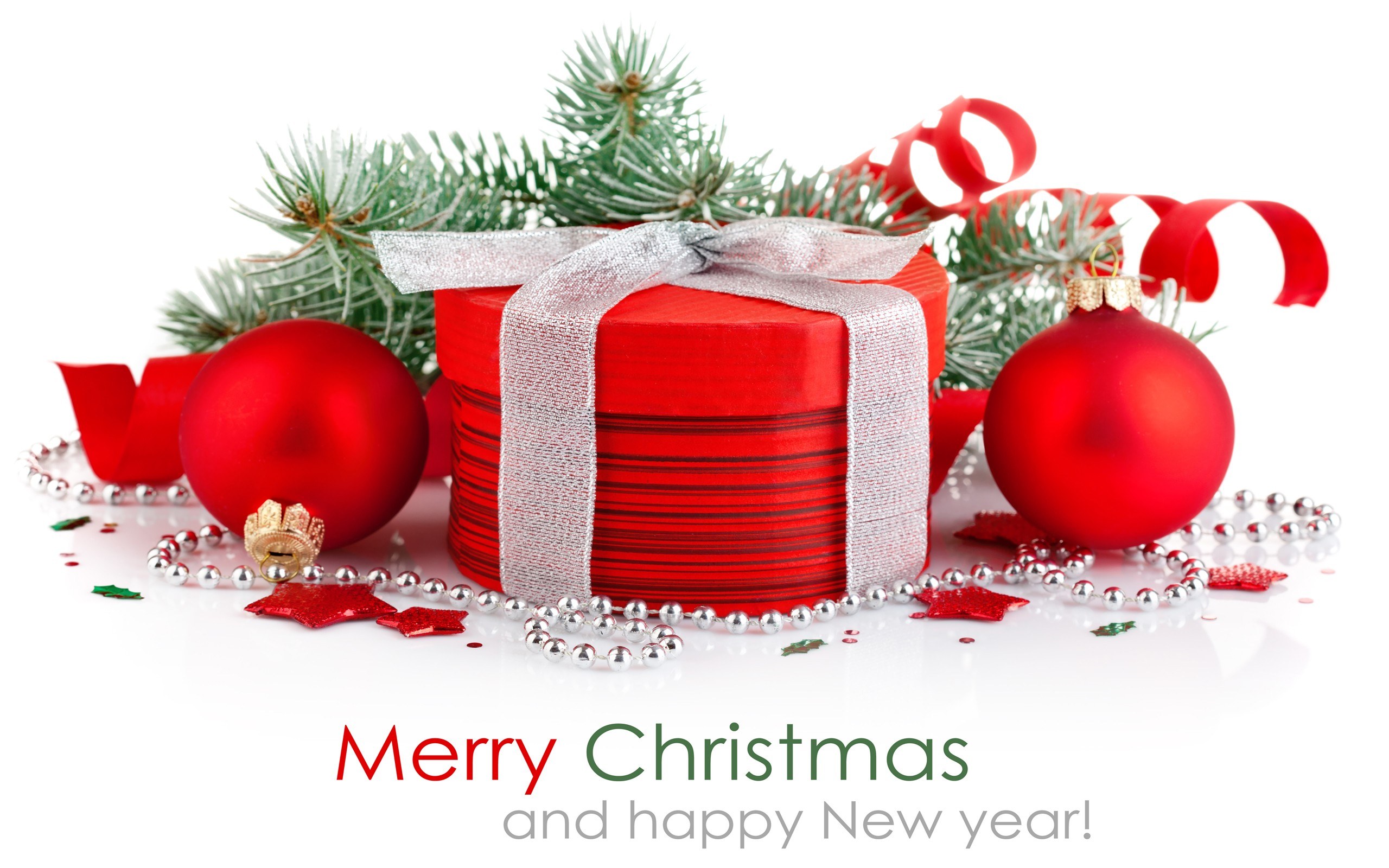 Merry Christmas gift scene