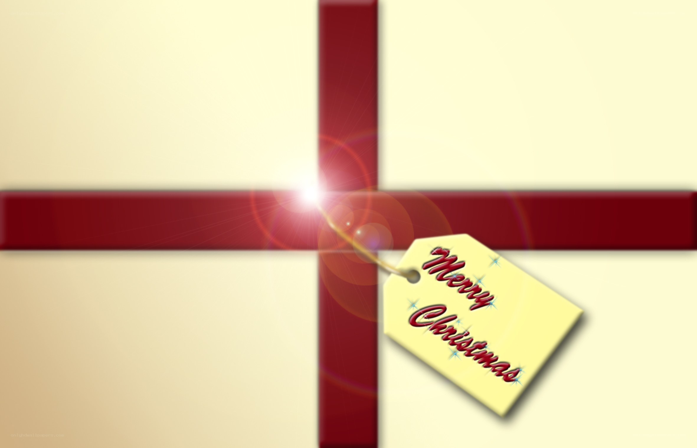 Merry Christmas gift tag
