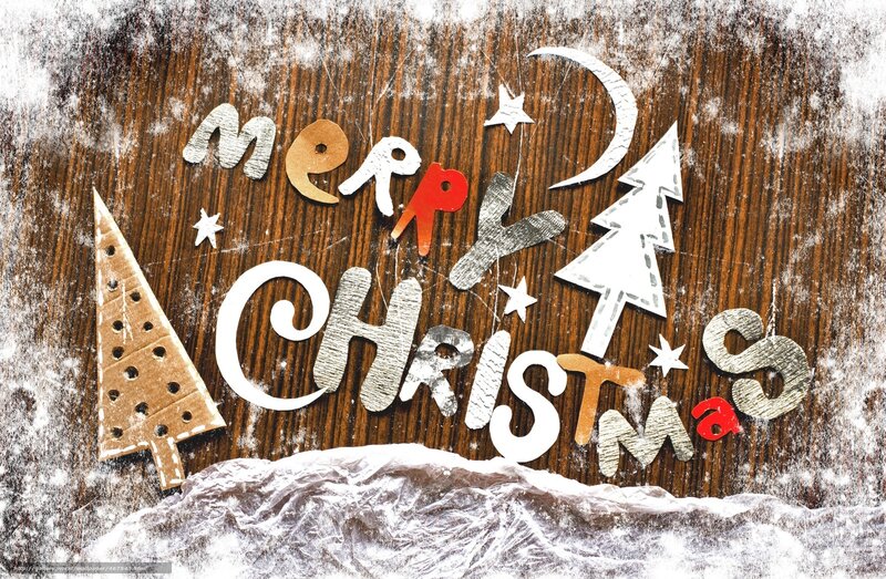 Merry Christmas greeting card