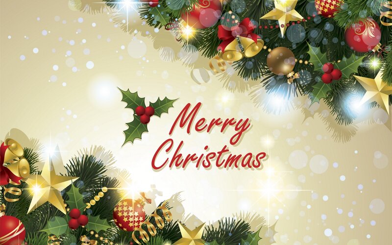 Merry Christmas greeting card