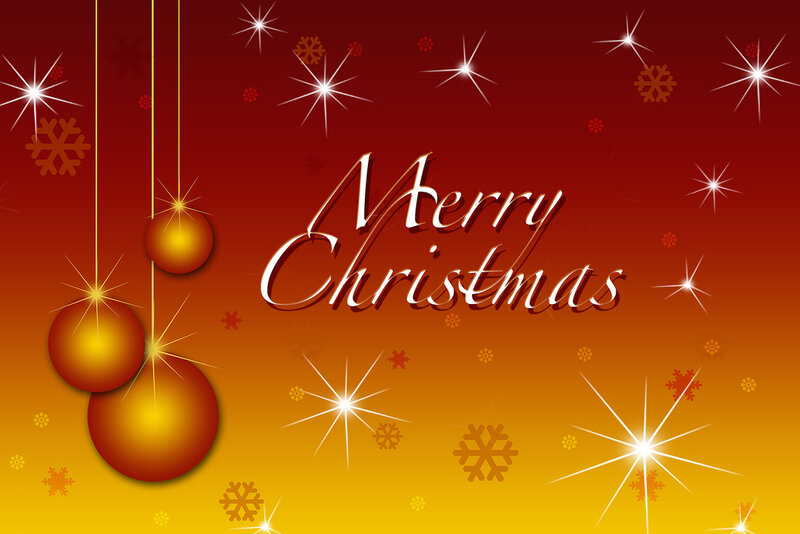 Merry Christmas greeting card