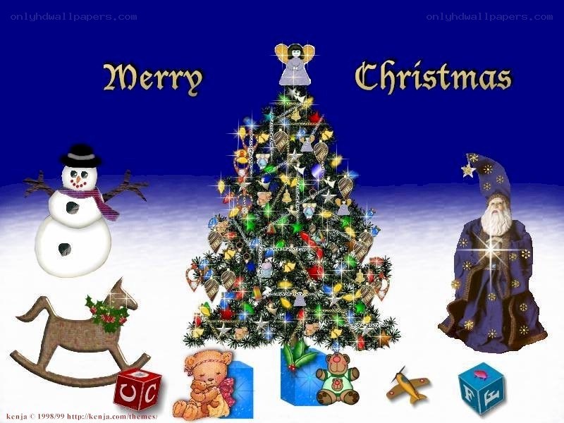 Merry Christmas holiday scene