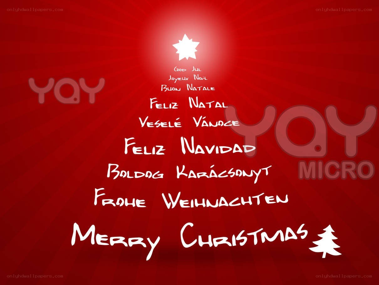 Merry Christmas in many languages