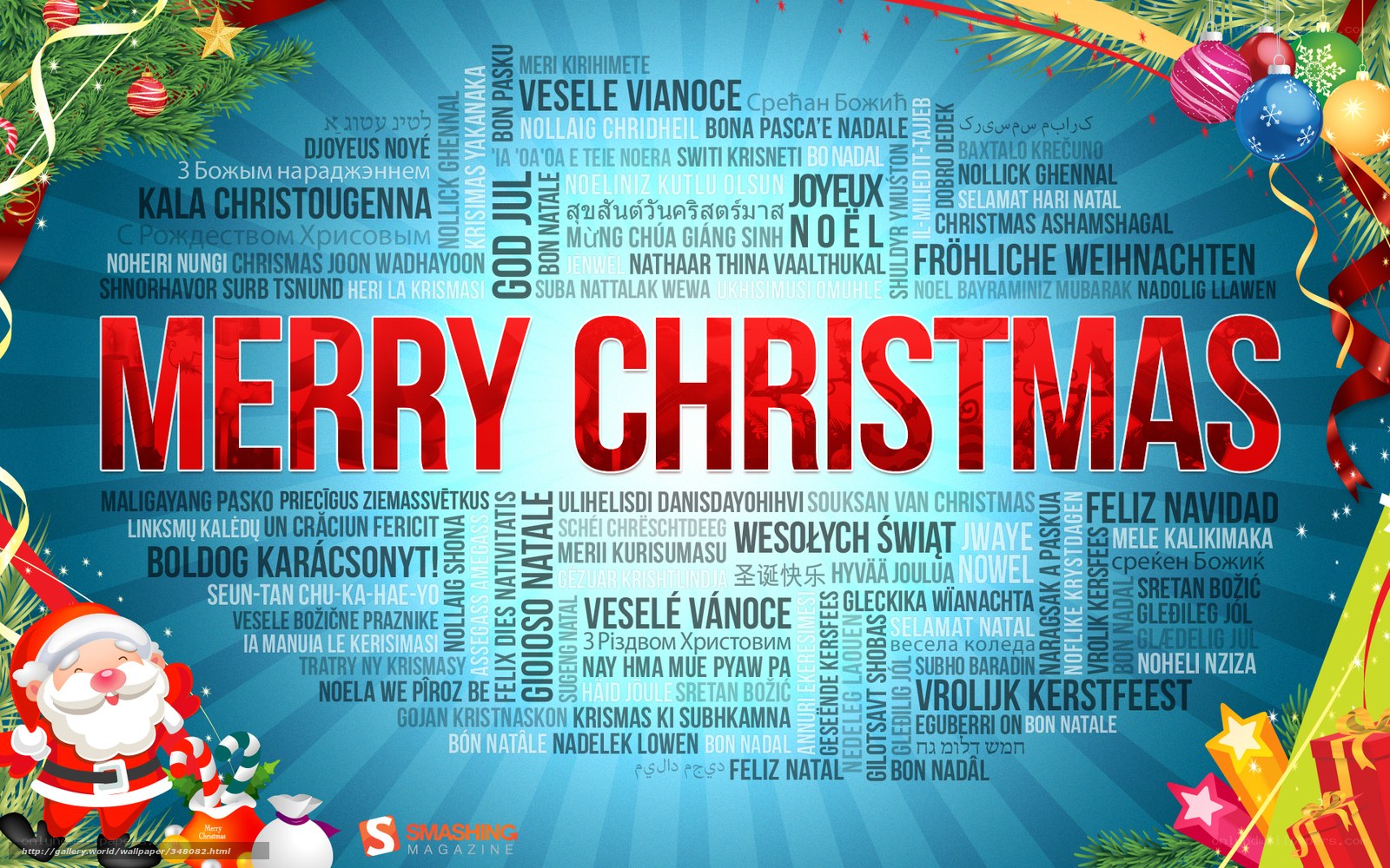 Merry Christmas in many languages