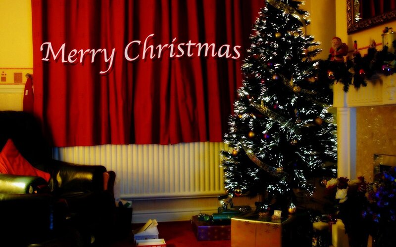 Merry Christmas living room