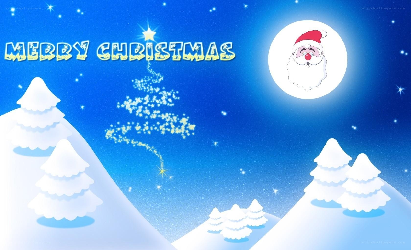 Merry Christmas night scene