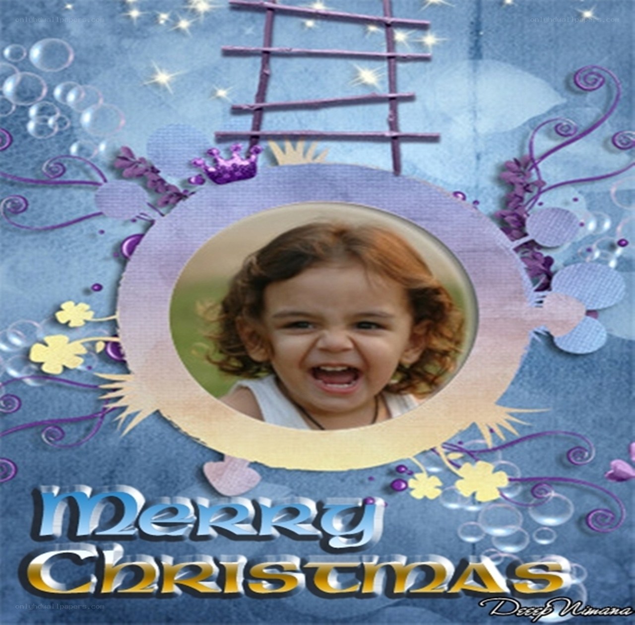 Merry Christmas photo frame