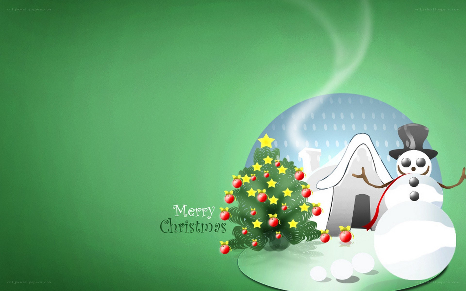 Merry Christmas scene