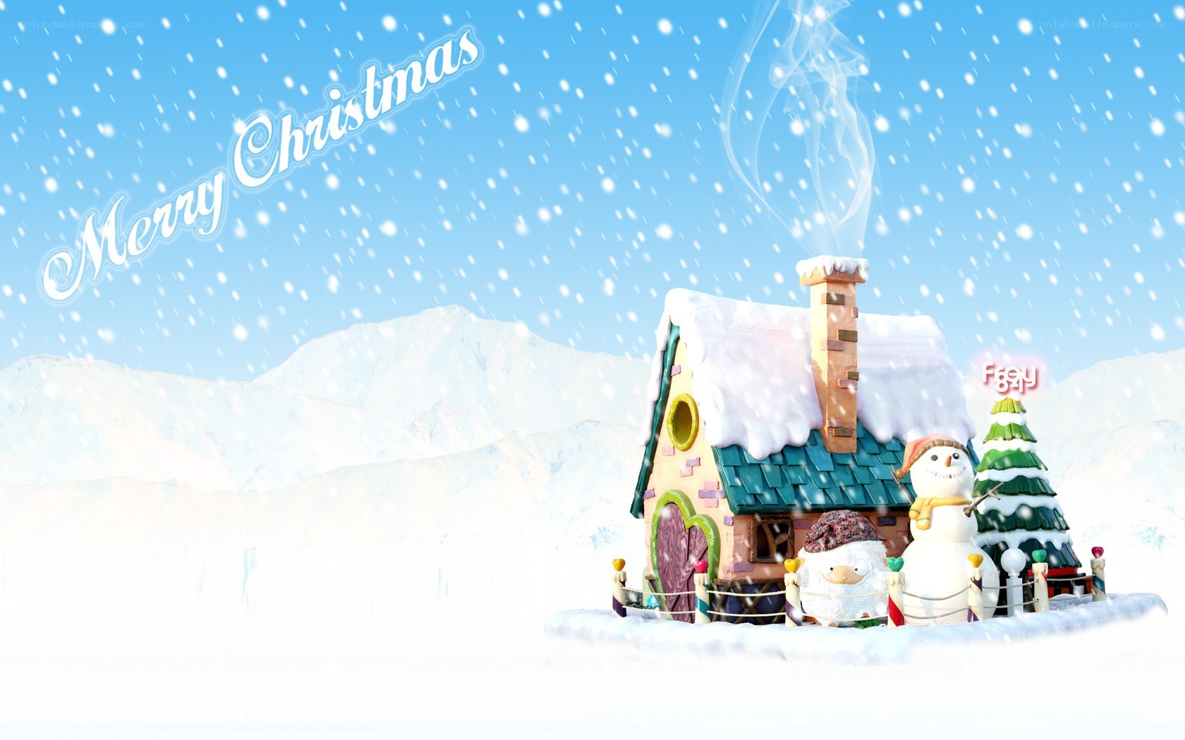 Merry Christmas scene