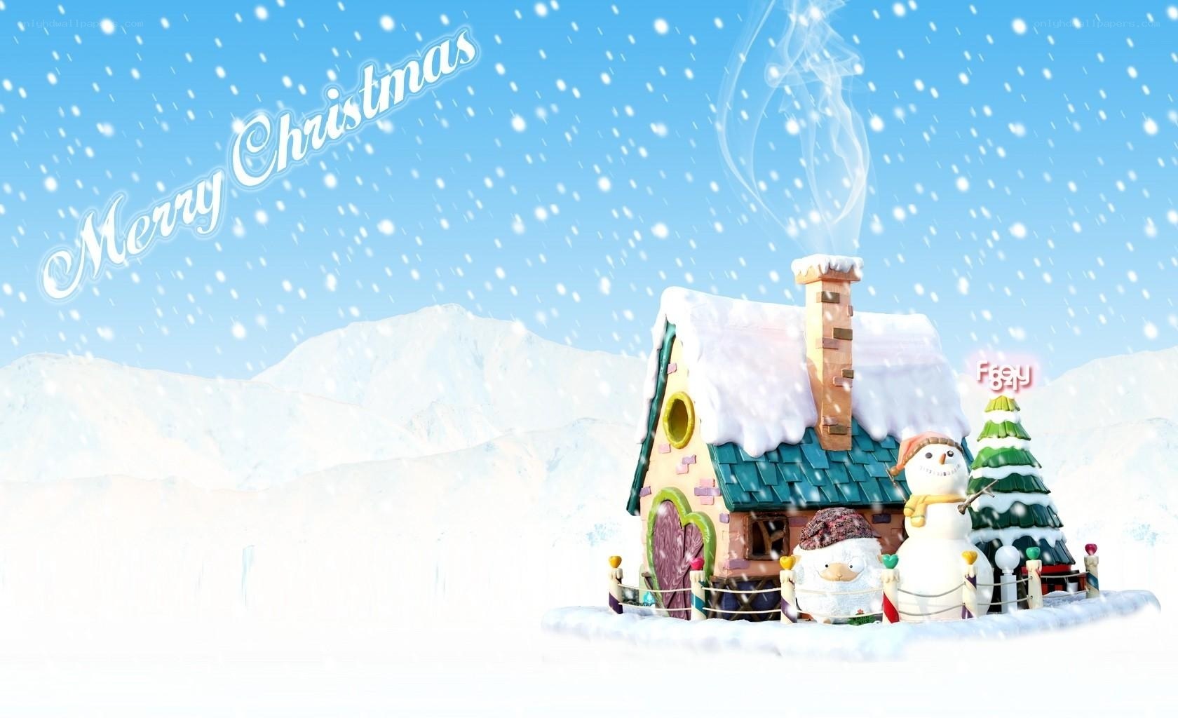 Merry Christmas scene