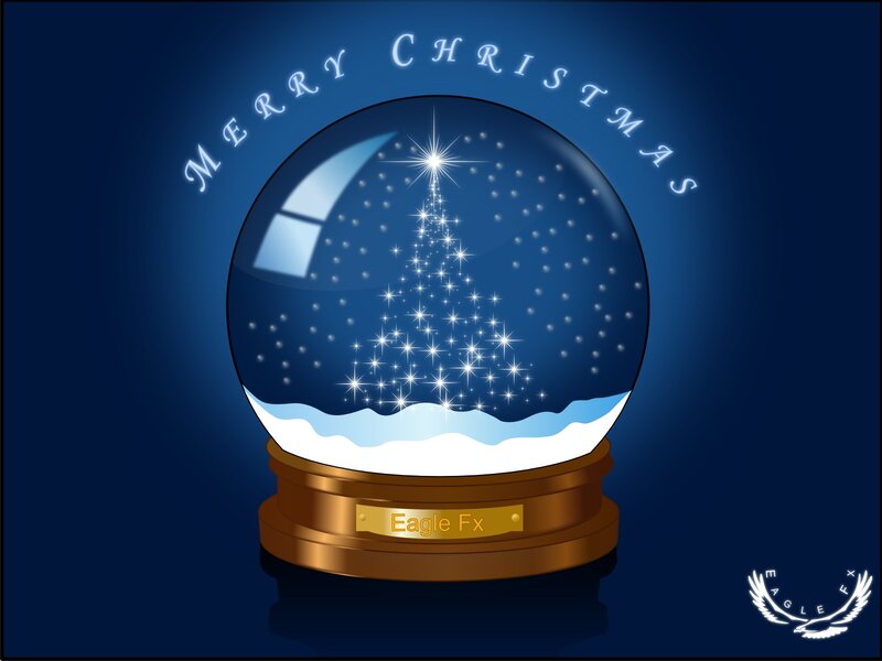 Merry Christmas snow globe