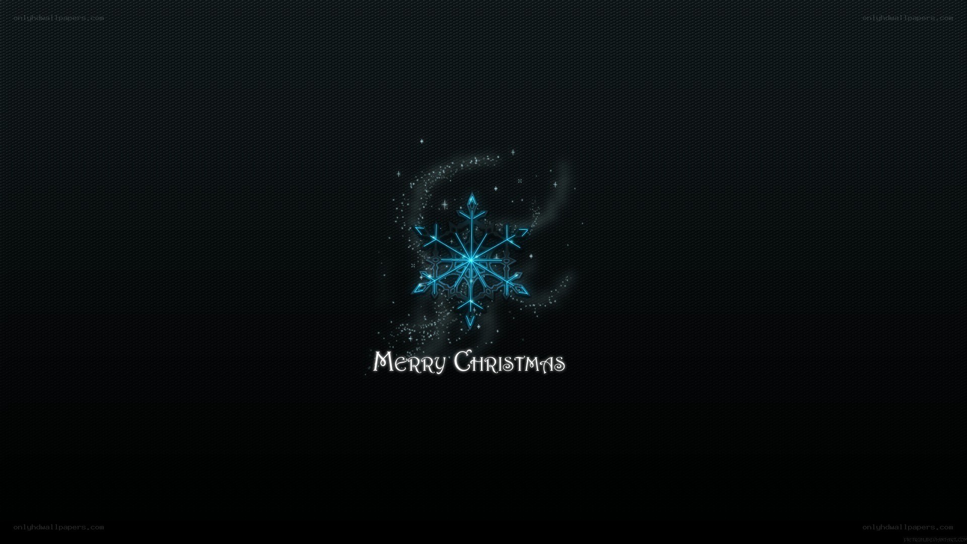 Merry Christmas snowflake design