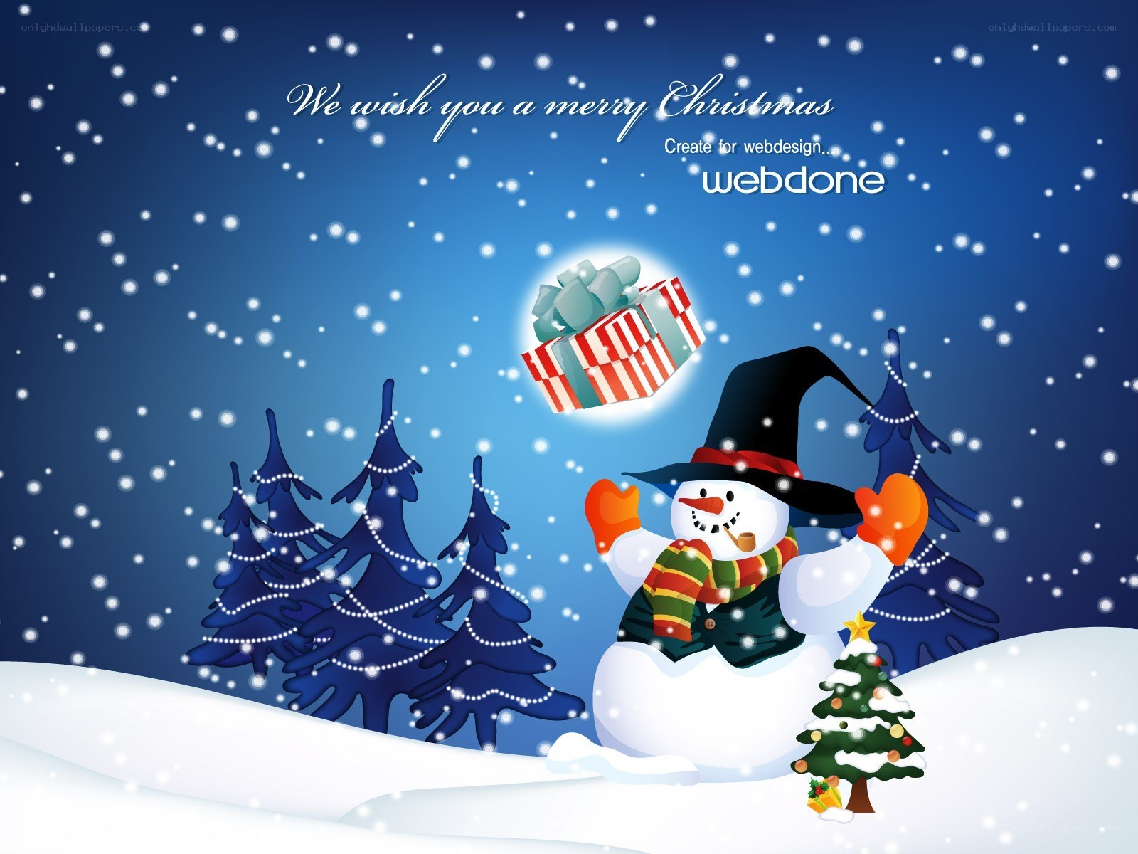 Merry Christmas snowman
