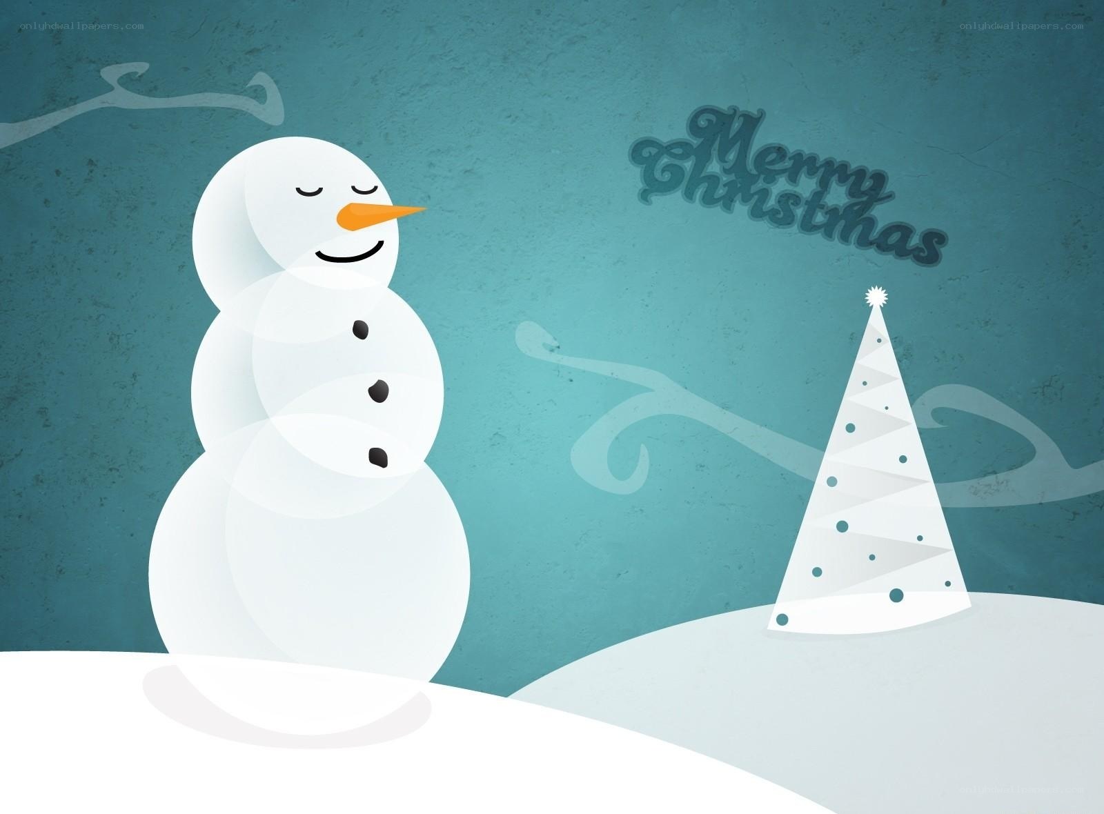 Merry Christmas snowman