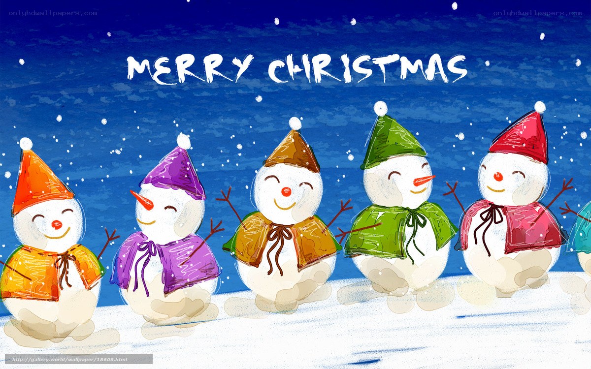 Merry Christmas snowmen