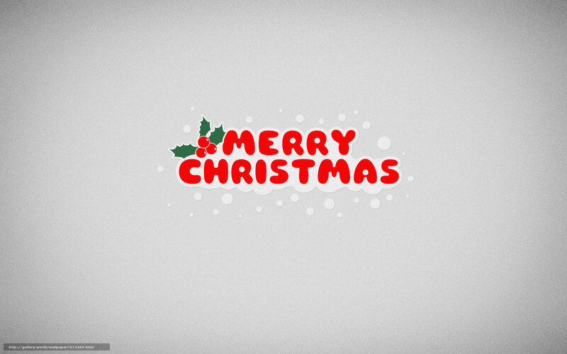Merry Christmas text with holly