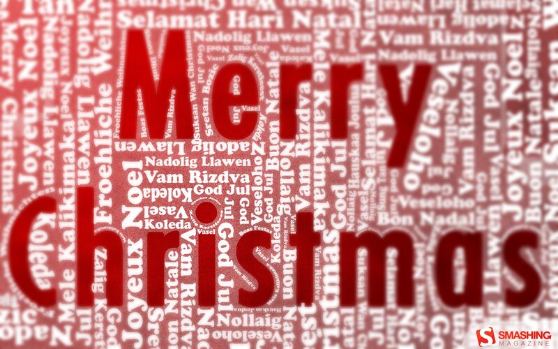 Merry Christmas word cloud