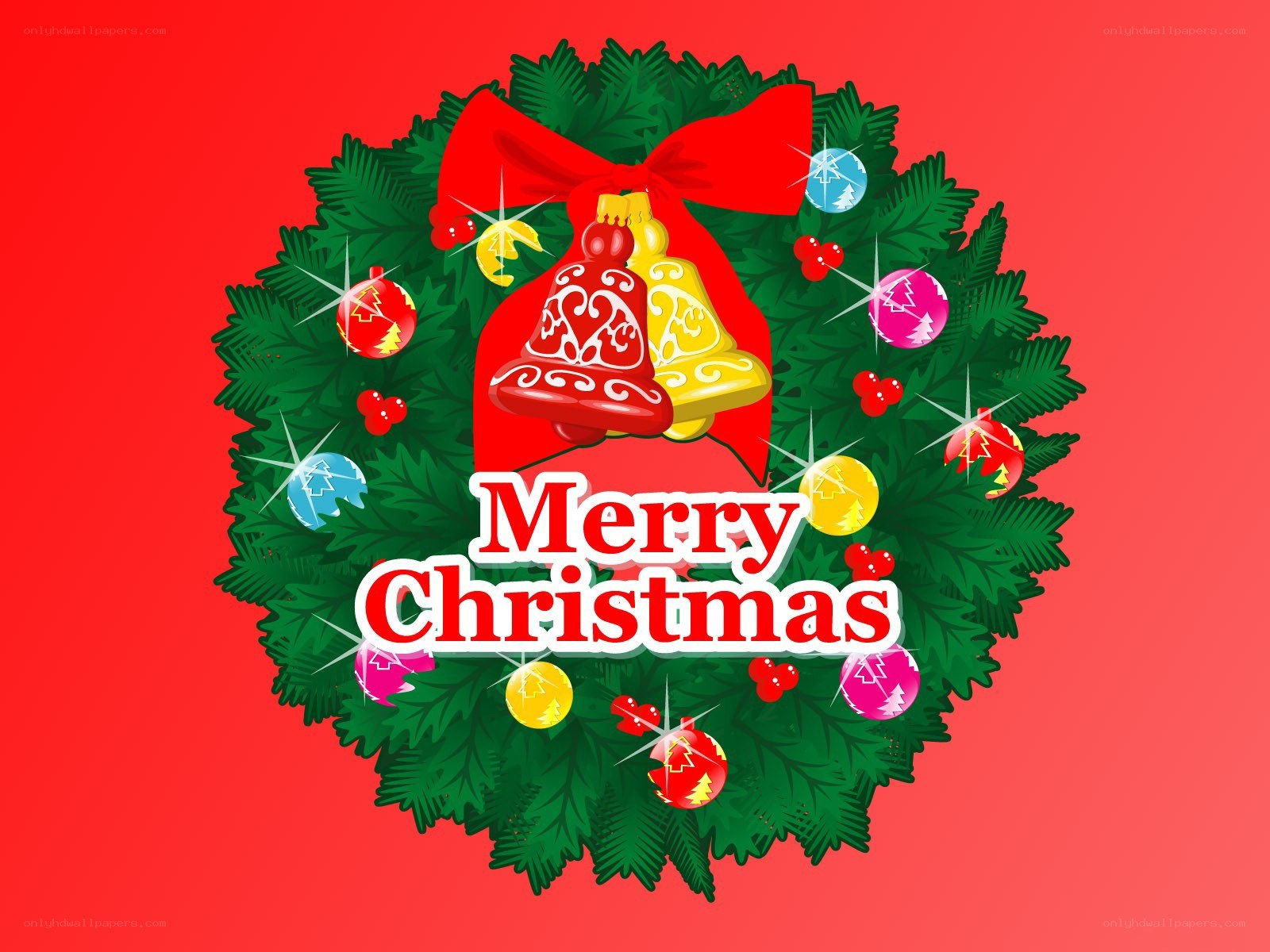 Merry Christmas wreath