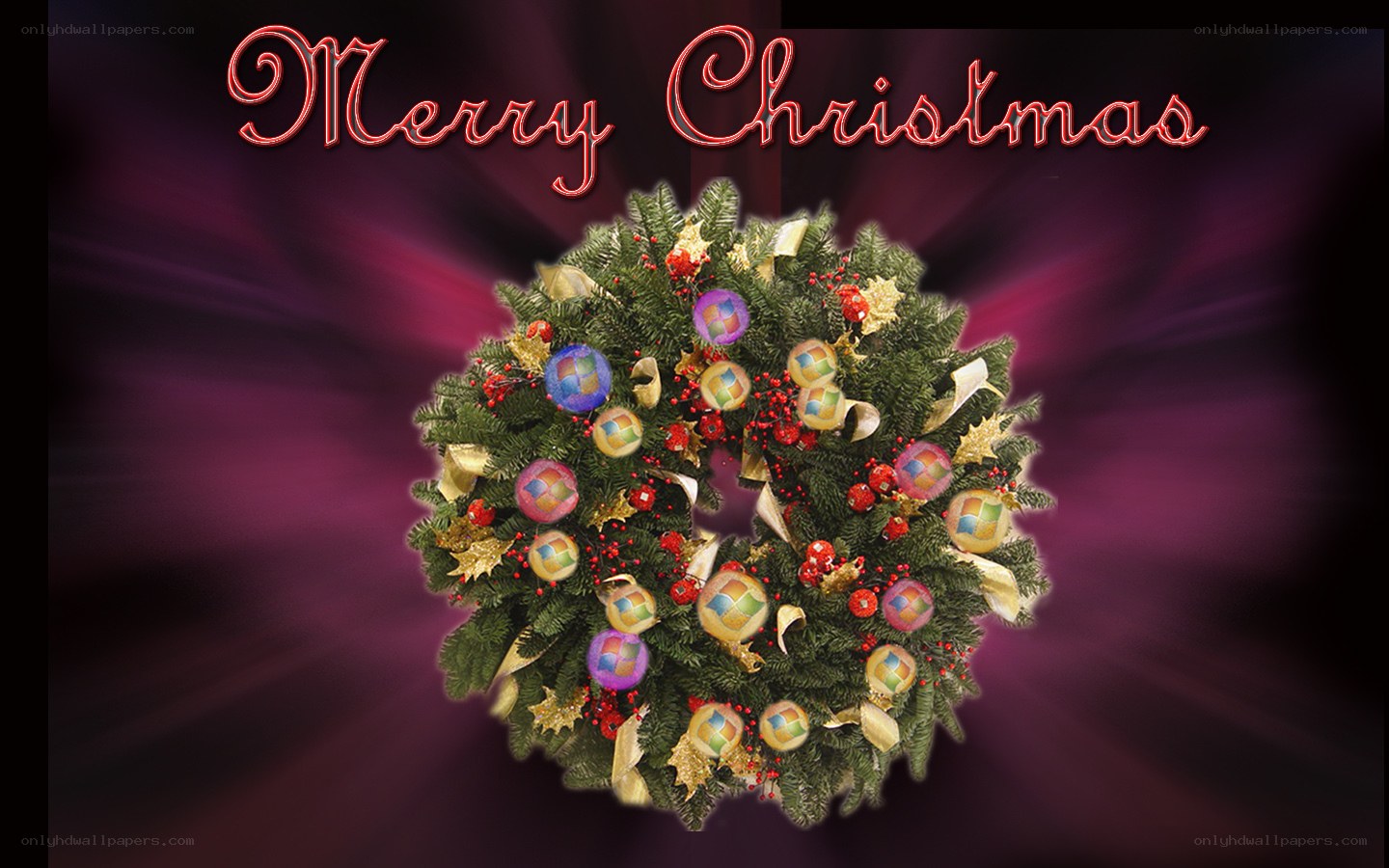 Merry Christmas wreath
