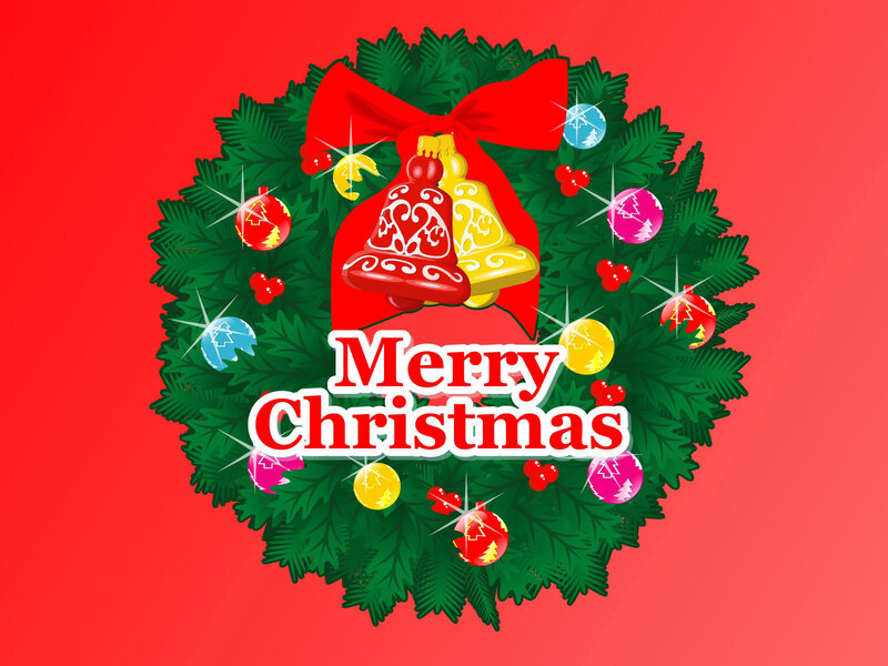 Merry Christmas wreath