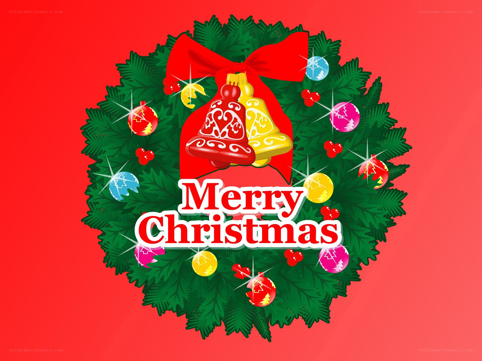 Merry Christmas wreath