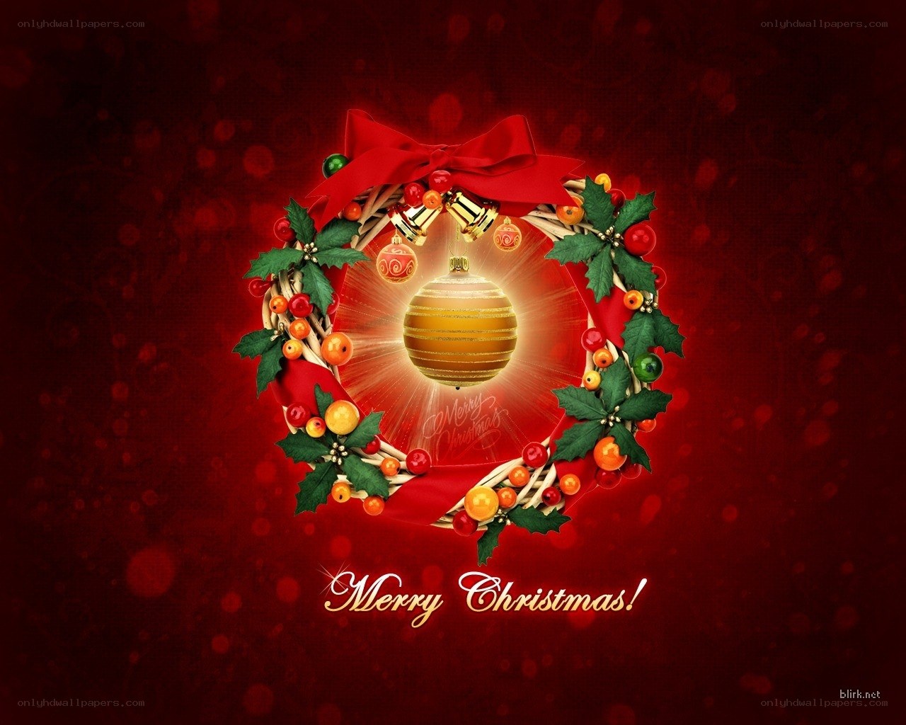 Merry Christmas wreath