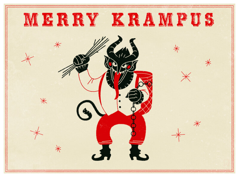 Merry Krampus card