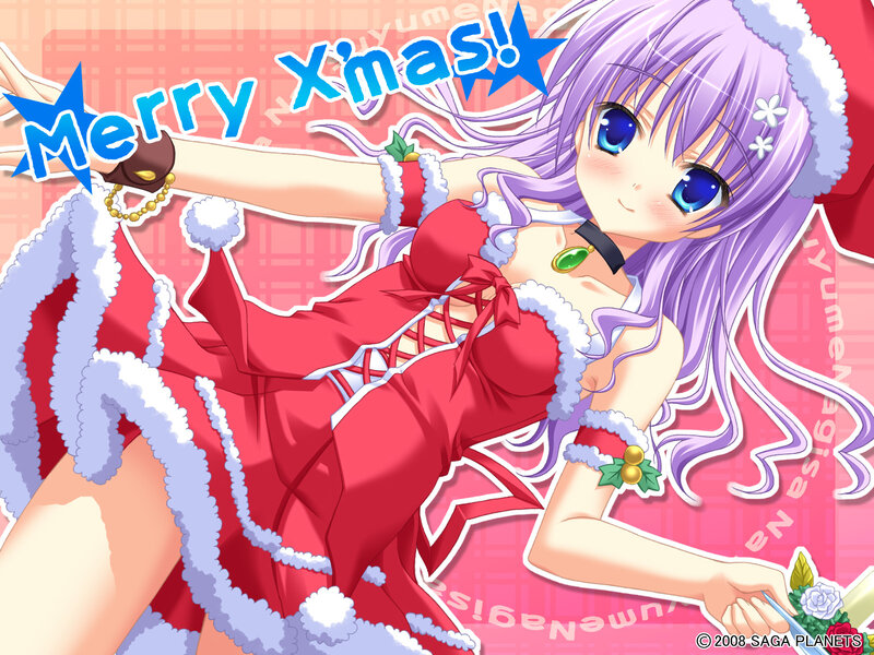 Merry Xmas anime girl