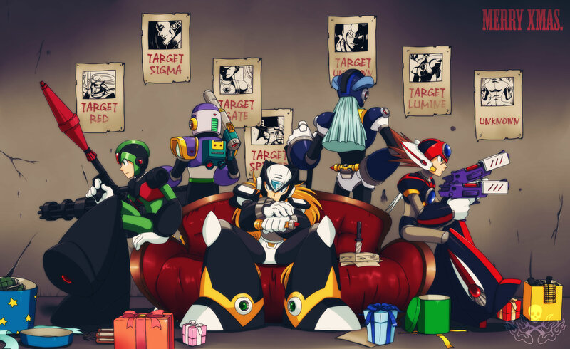 Merry Xmas with Mega Man X characters