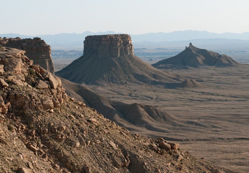 Mesa in Desert Landscape