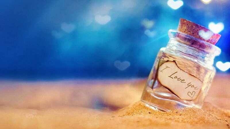 Message in a Bottle — Blue, Romantic