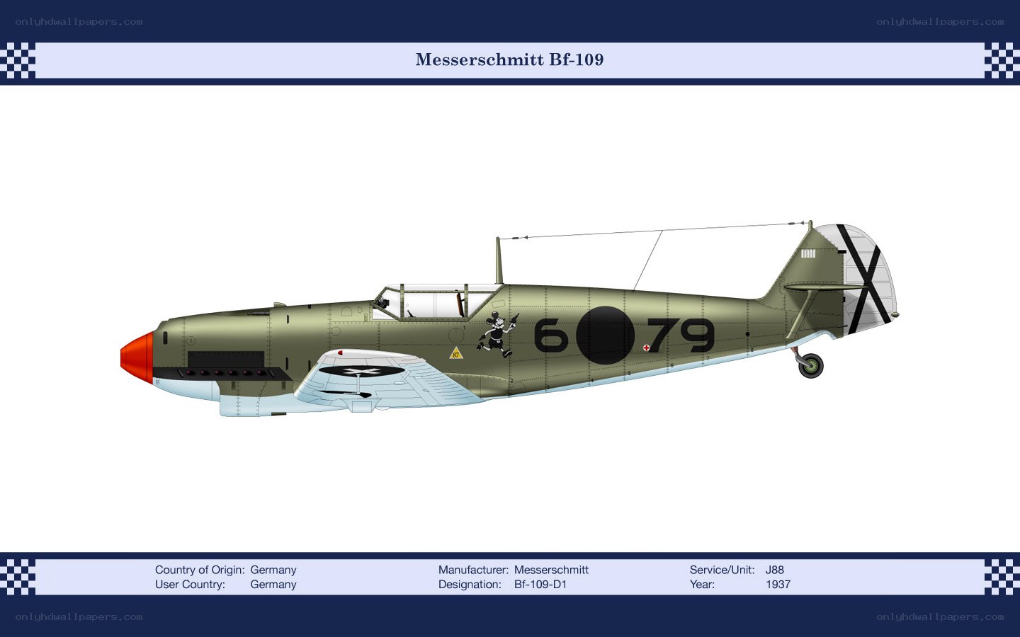 Messerschmitt Bf-109 aircraft