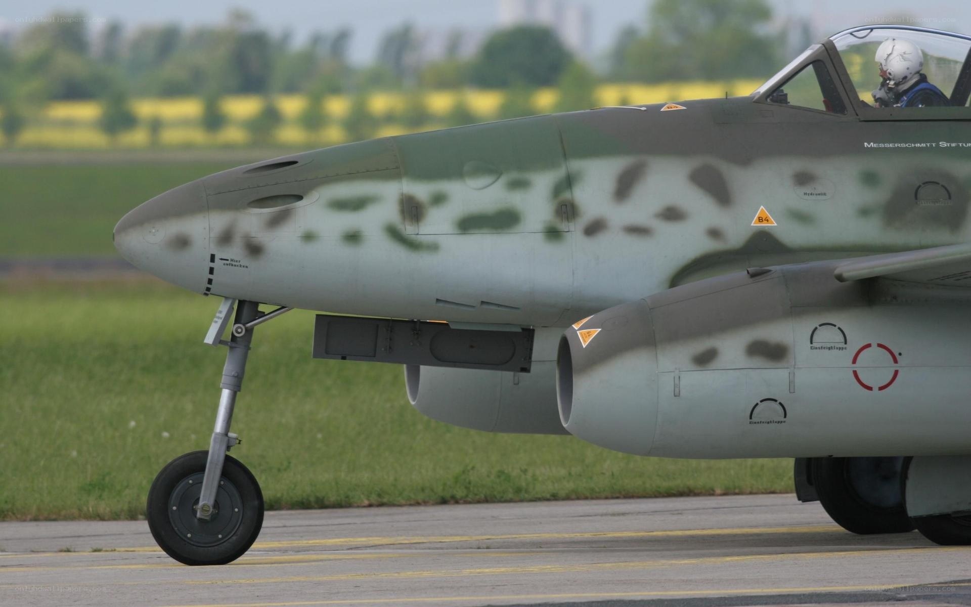Messerschmitt jet on runway