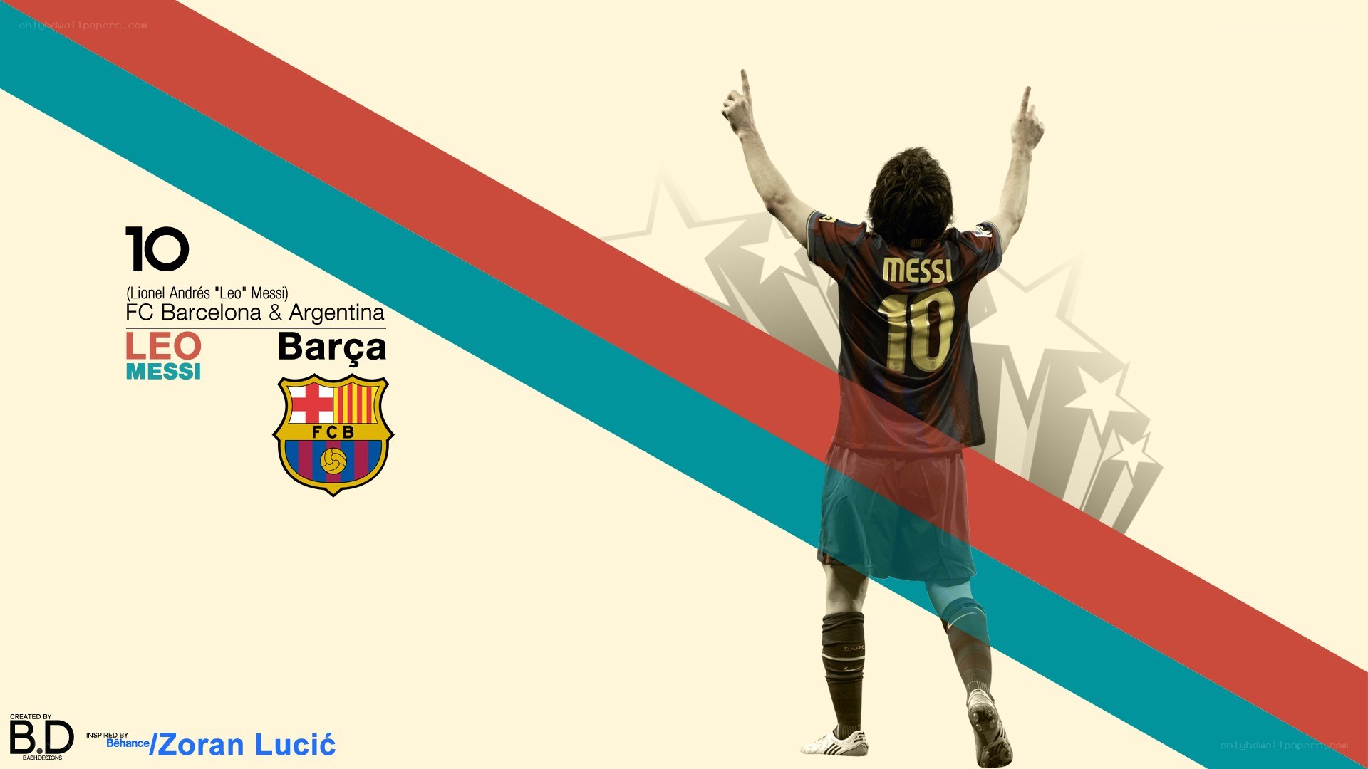 Messi celebrates in Barcelona