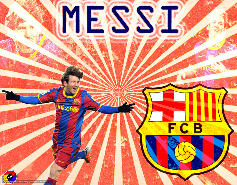 Messi celebrating in FC Barcelona kit