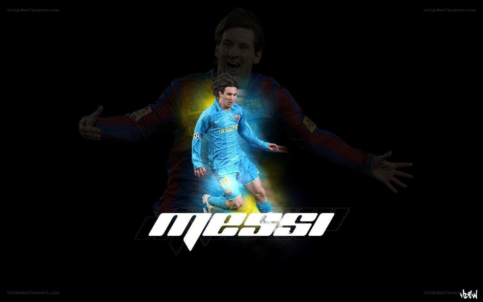 Messi football player collage