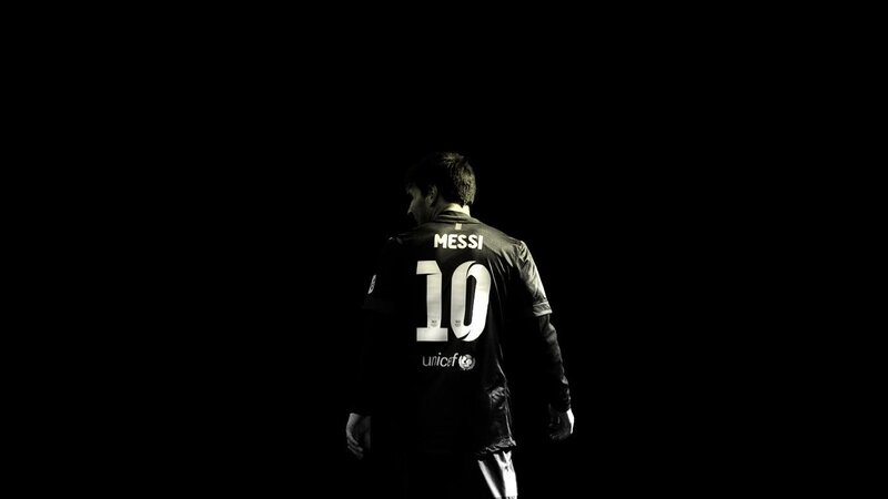Messi in black and white