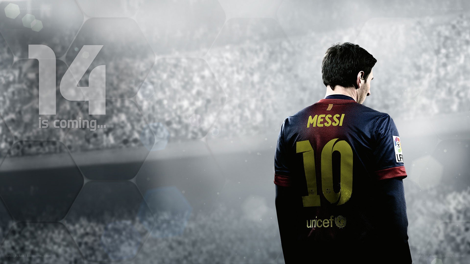 Messi jersey with number 14