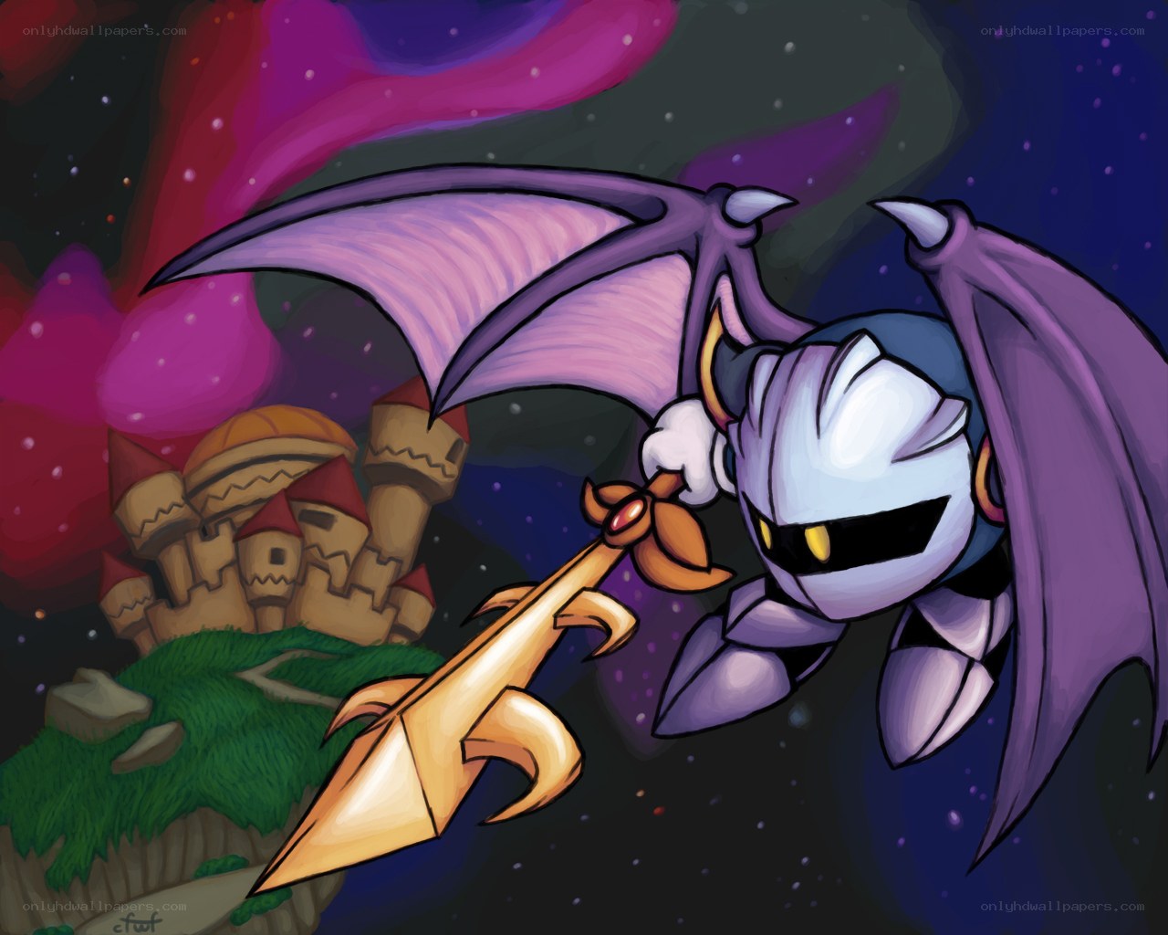 Meta Knight in space