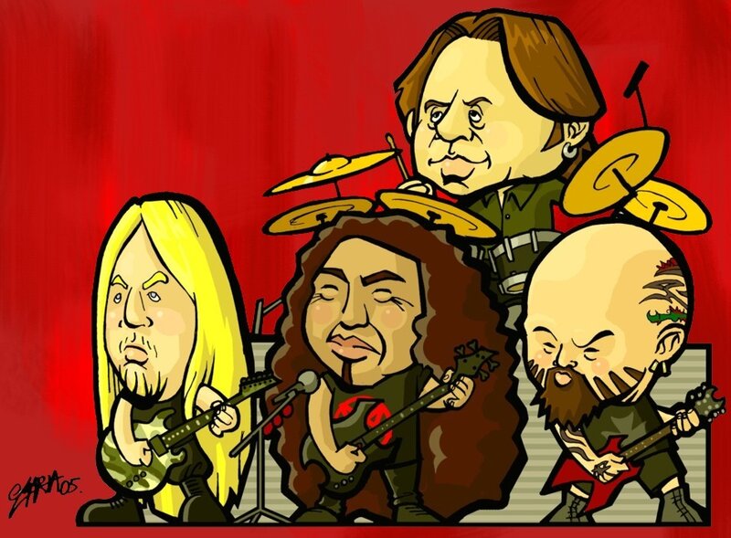 Metal band caricature
