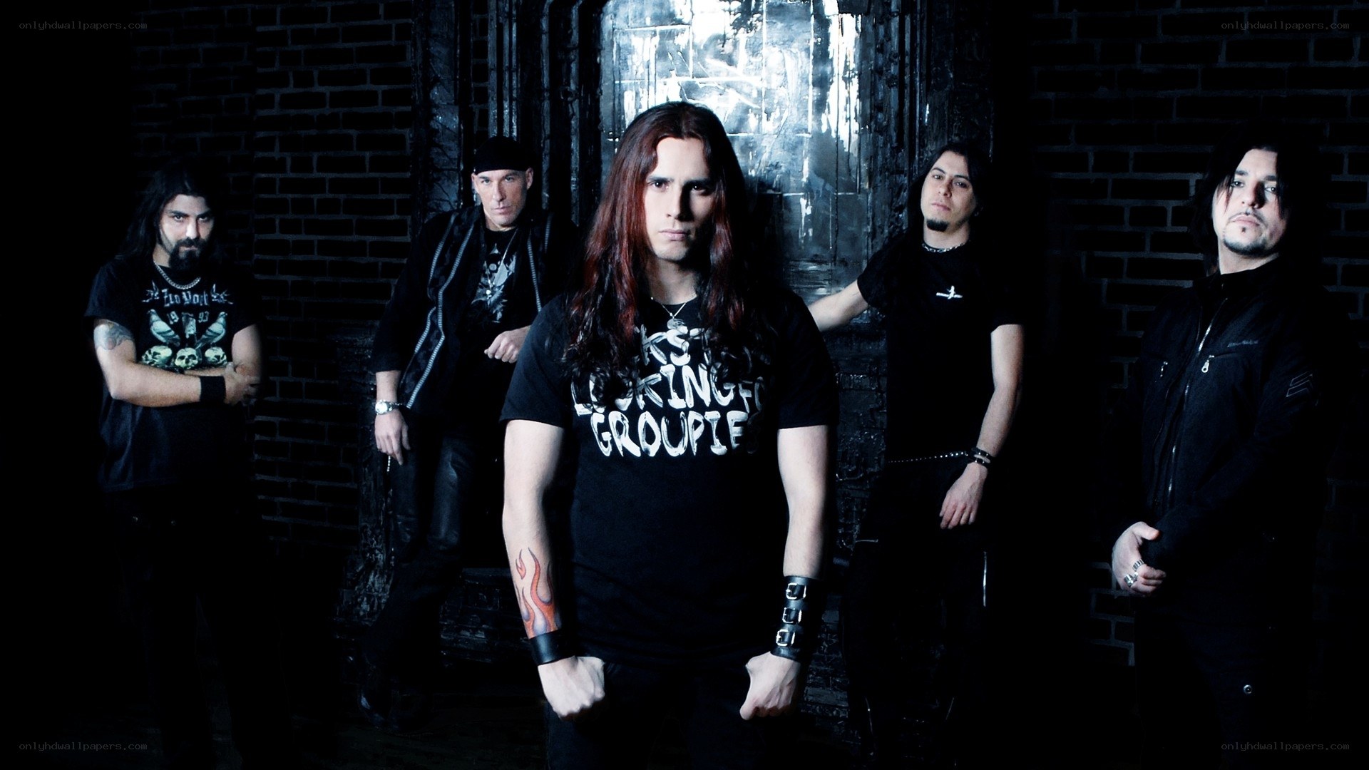 metal band group photo