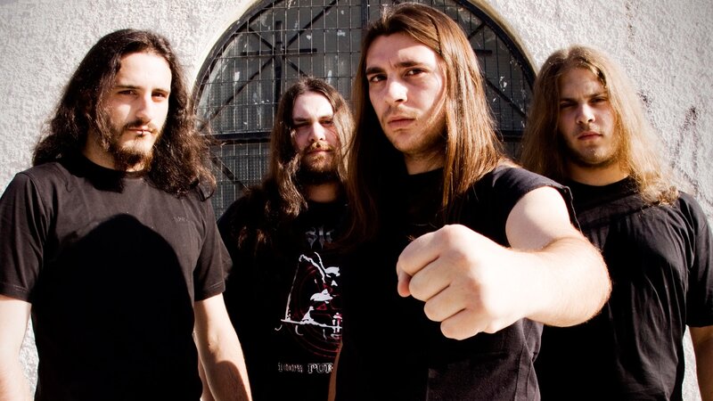 metal band group photo