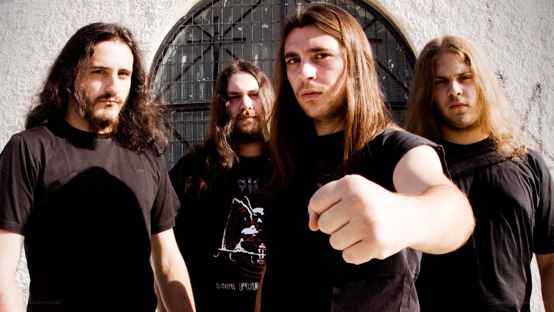 metal band group photo