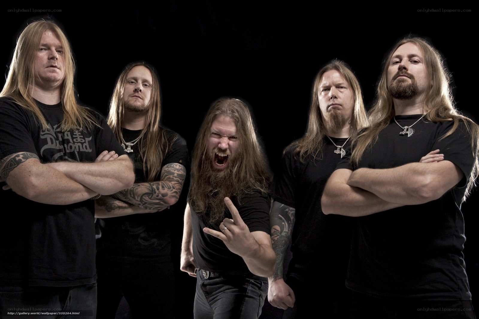 metal band group portrait