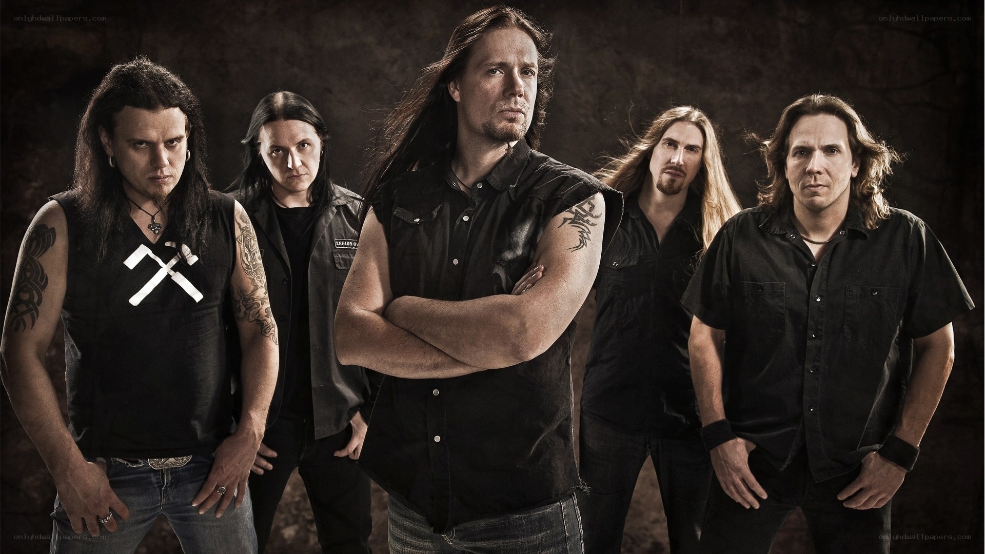 metal band group portrait