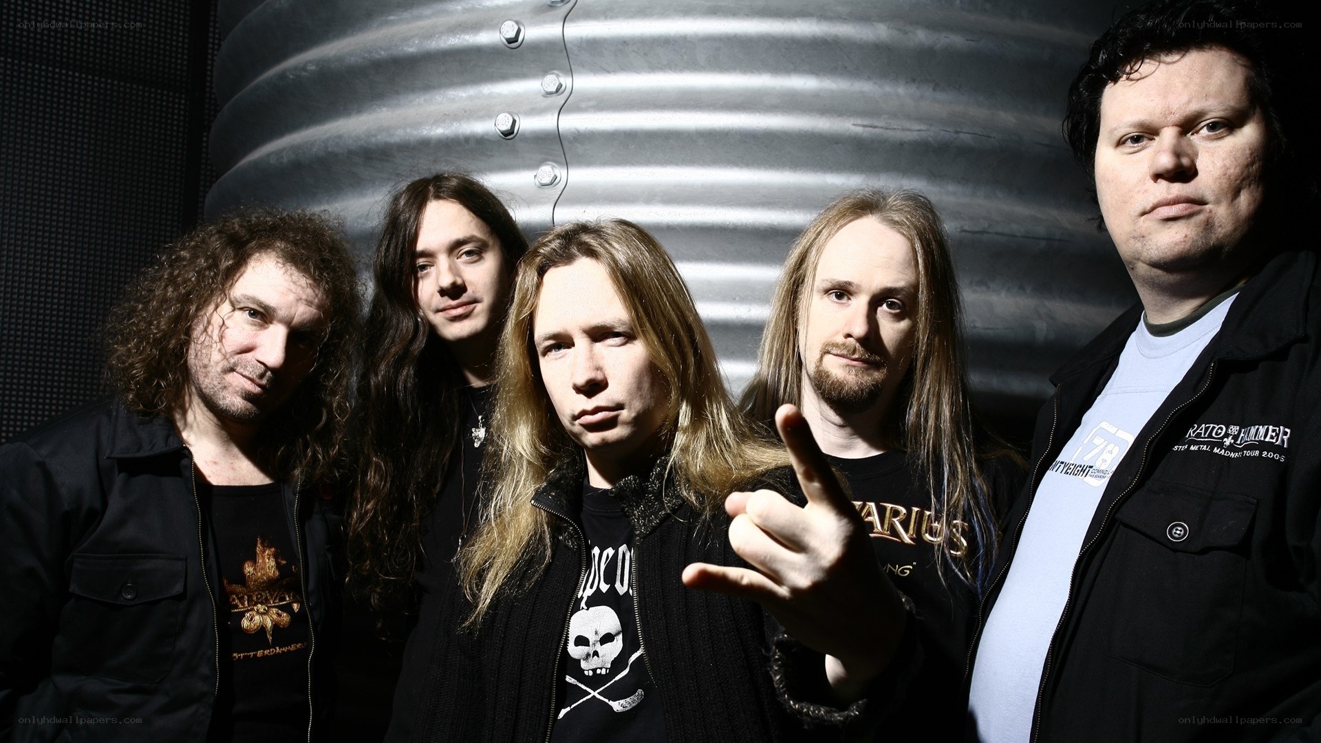 metal band group portrait